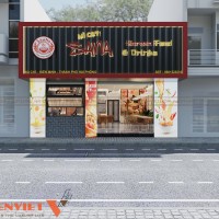 Dự án thiết kế nhà hàng mì cay Sana 135m2 tại Hải Phòng